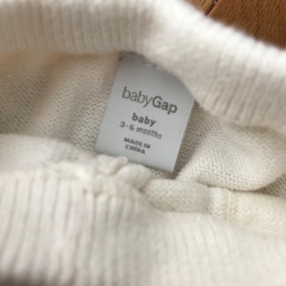 EUC Baby Girl GAP Cozy Sweater Pants 3-6 months - Picture 5 of 5